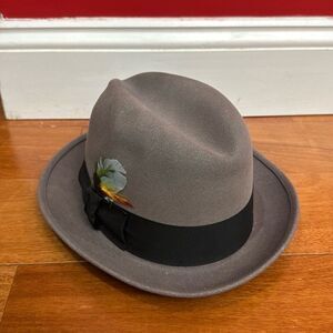 Dynafelt Empire State Hats Fur Blend Water Repellent Gray Hat